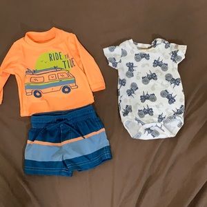 Boys Swim set with Bodysuit